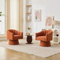 360° Swivel Velvet Upholstered Barrel Chair Set 2 Living Room Reading Round Armchair, 15 different colors