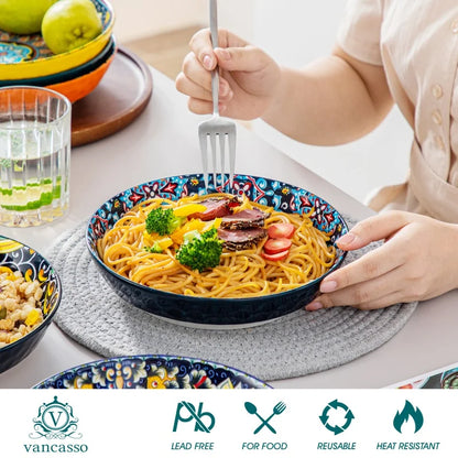 Malacasa Bohemia Retro Ceramic Dinnerware Set