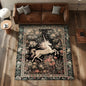 Magic Unicorn Plant Floral Carpet for Living Room Bedroom