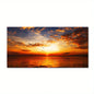 Beach Sunset Wall  Large Landscape Canvas Painting