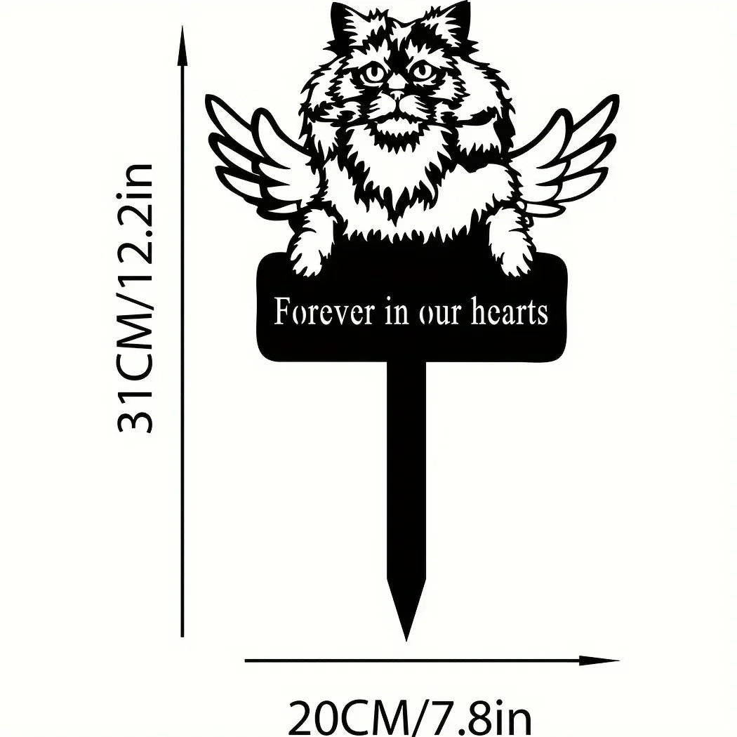 Exclusive Cute Cat Garden Decorative Silhouette -Perfect Outdoor Statues for Garden