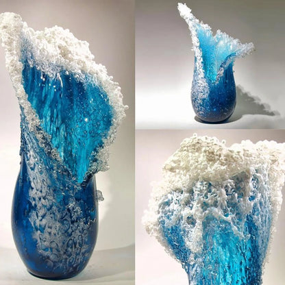 Sea Wave Vase For Office Living Room