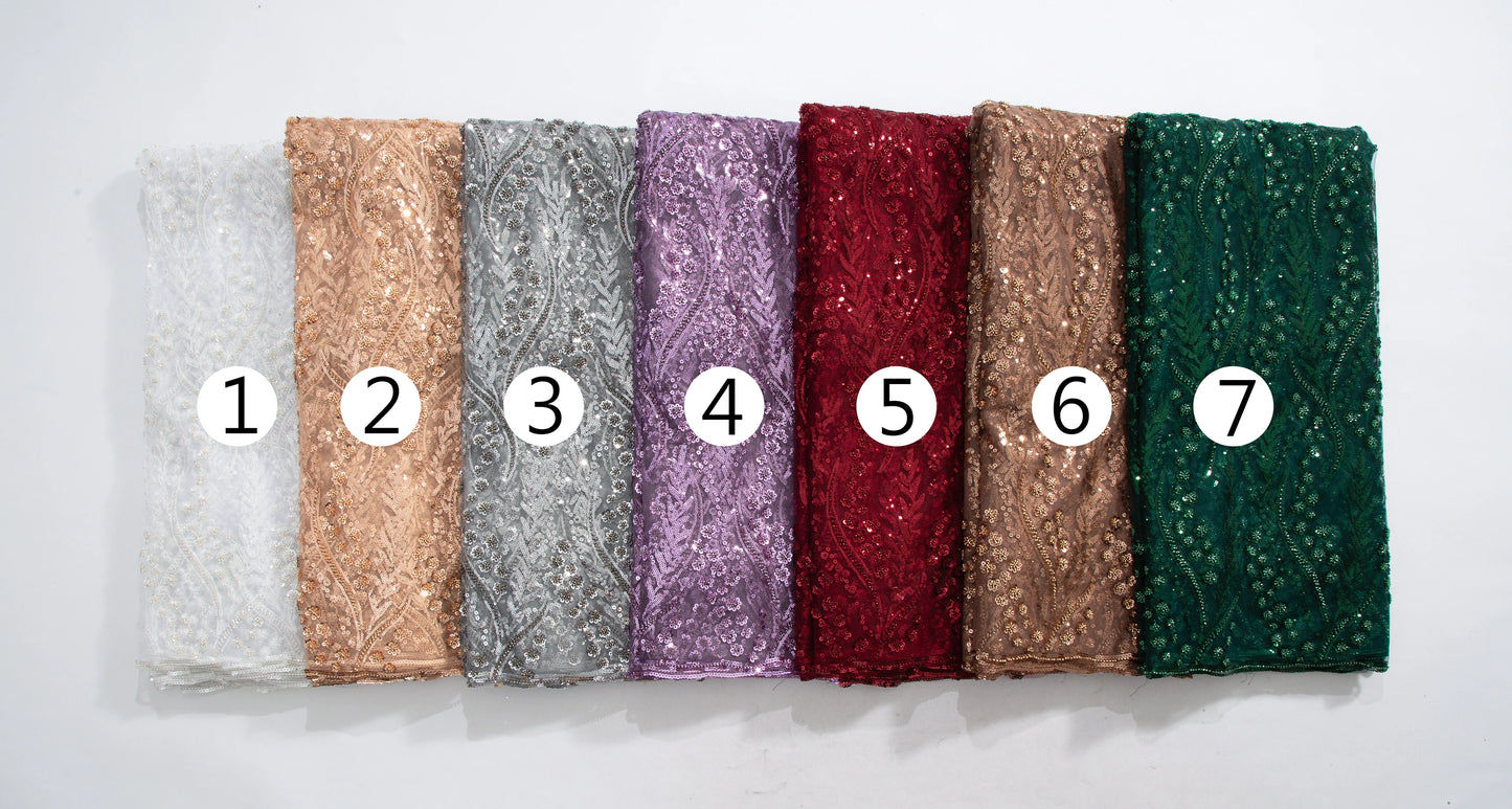 SJD LACE French Mesh Bridal Lace Fabric