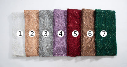 SJD LACE French Mesh Bridal Lace Fabric