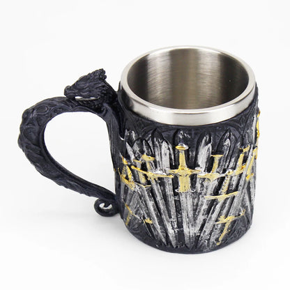 GOT Mugs Stainless Steel and Resin Beer Mug