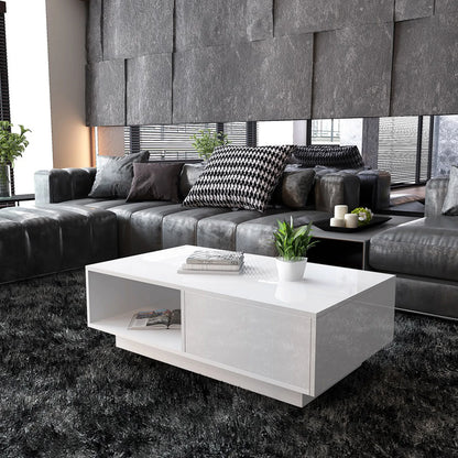 Modern High Gloss Rectangular Coffee Table