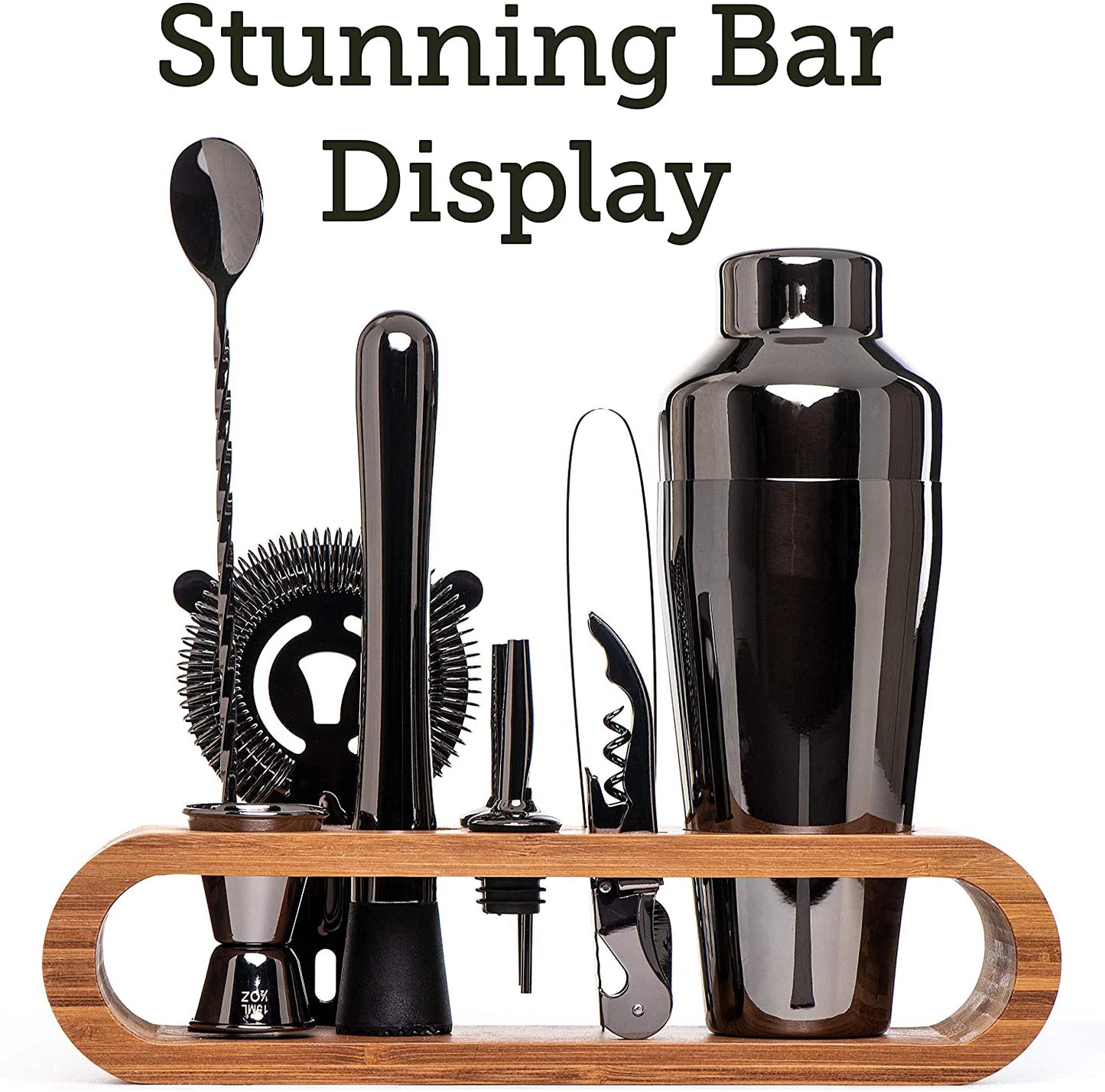 Cocktail Bar set Mixology Bartender Kit: 10-Piece Bar Tool Set