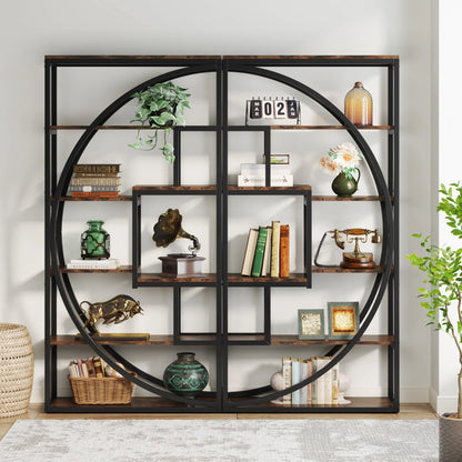 Tribesigns Bookshelf Industrial 5 Tier Etagere Bookcase,