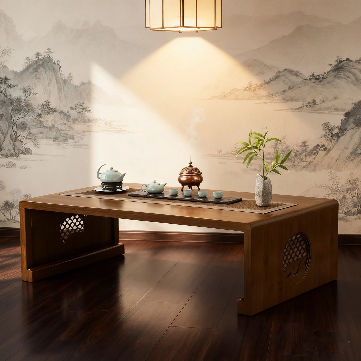 Foldable coffee table, Japanese-style low table