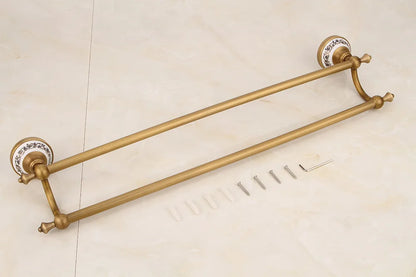 Porcelain Base Bathroom Hardware Set