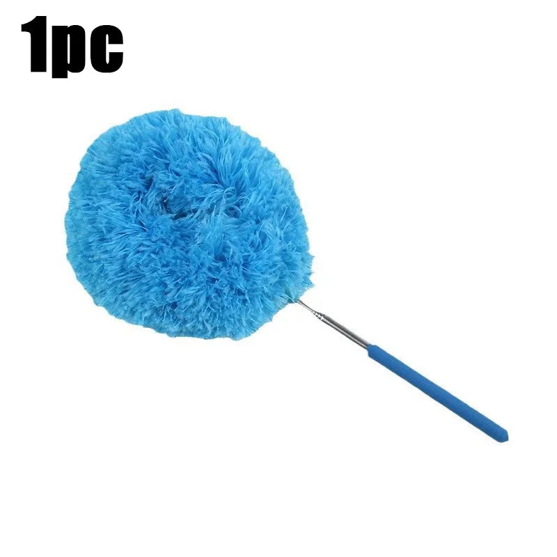 Extendable Feather Duster - Anti-Static Dusting Tool for Ceiling Fans, Shelves, Blinds, , Washable