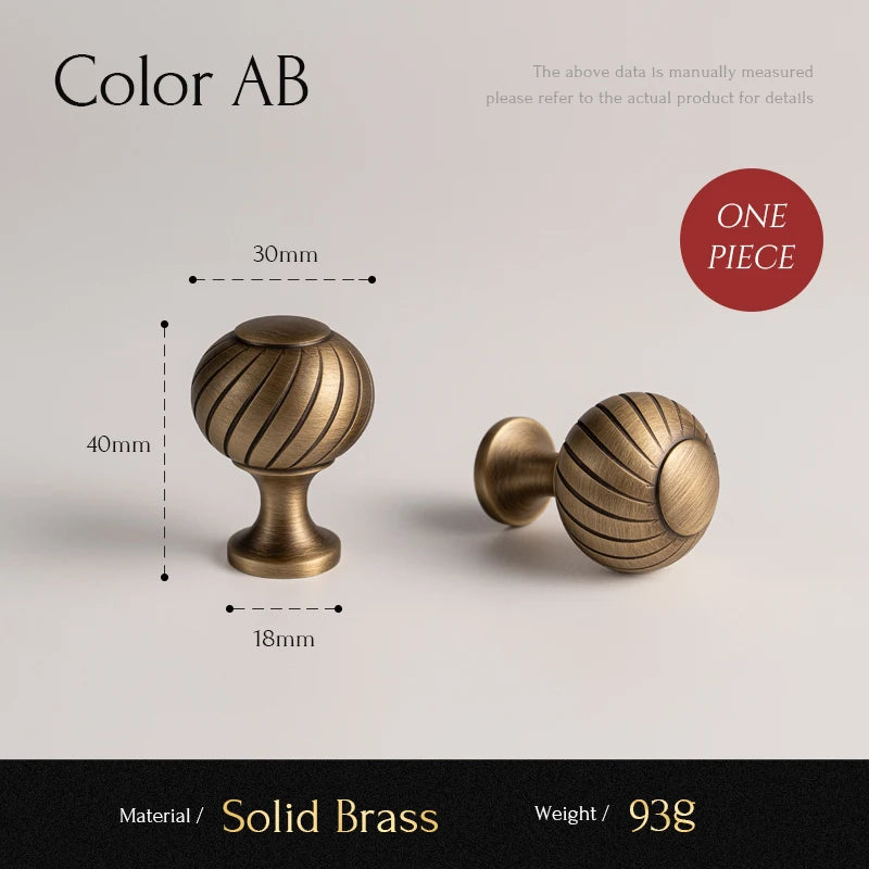 Santaya Brushed Antique Brass Handles Luxury Furniture Hardware