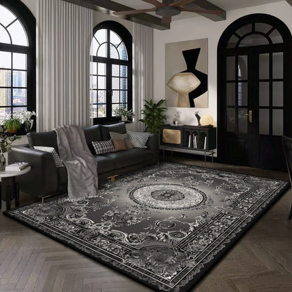 Large Modern Area Rug for Living Room  Plush Non-Slip Floor Machine Washable