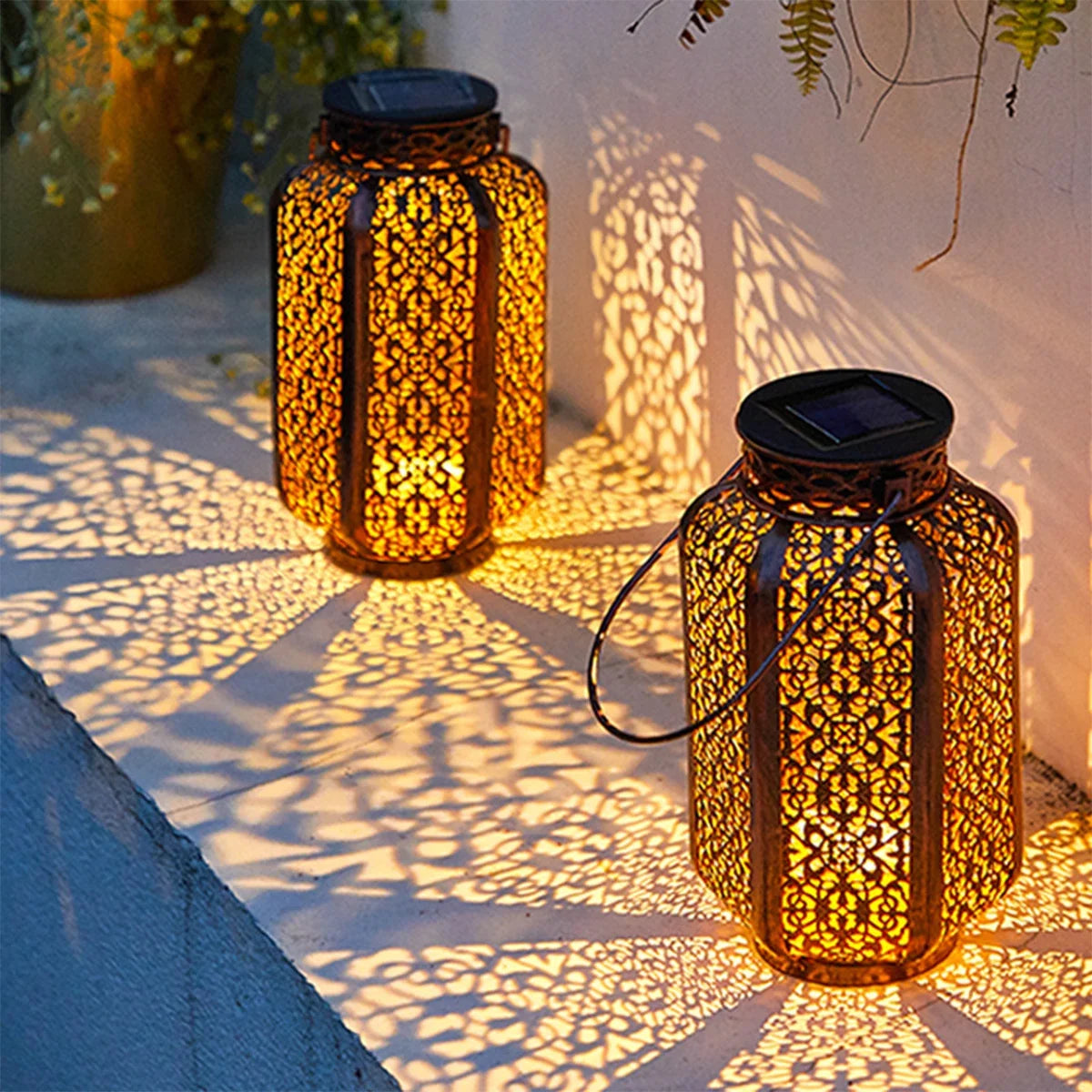 Led Solar Light Solar Hanging Lantern =