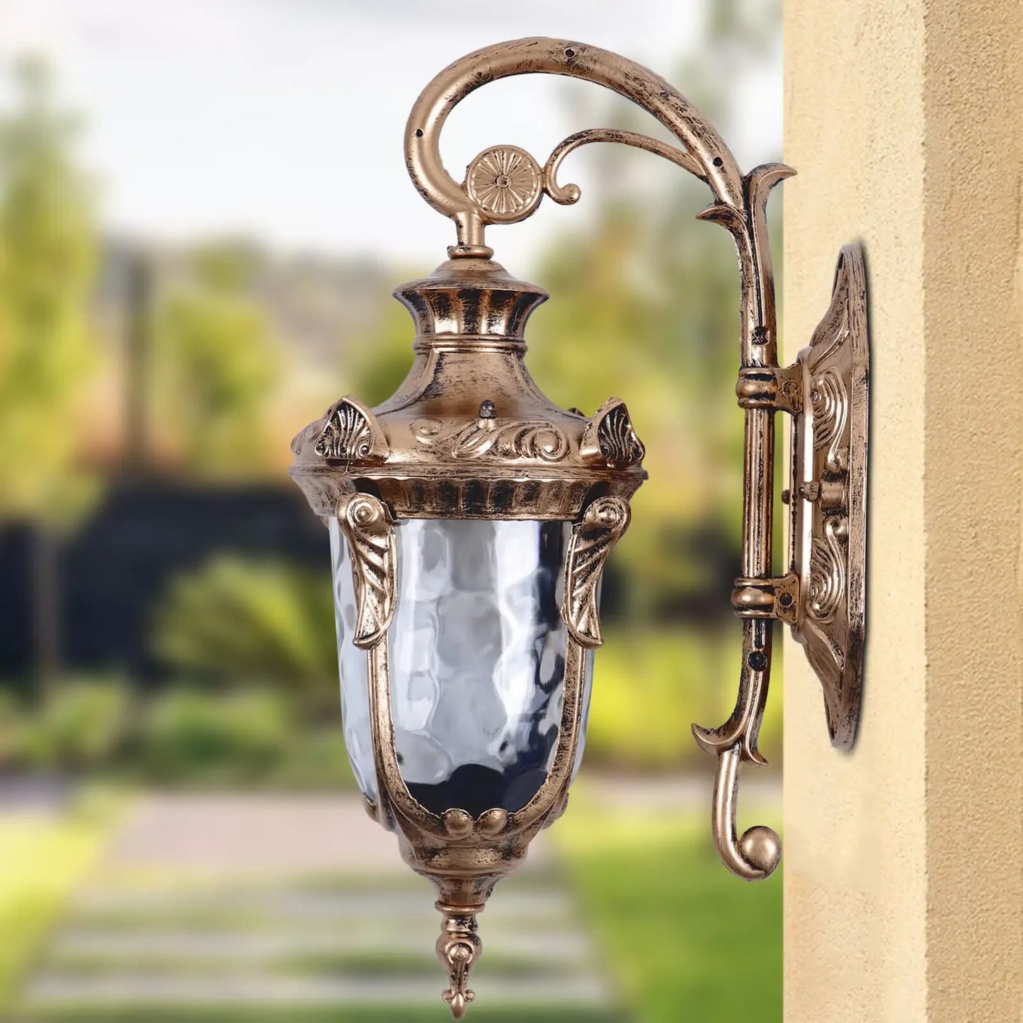 Decorative Outdoor Wall Sconces - Waterproof Porch & Exterior Lantern Lights for Garden Use