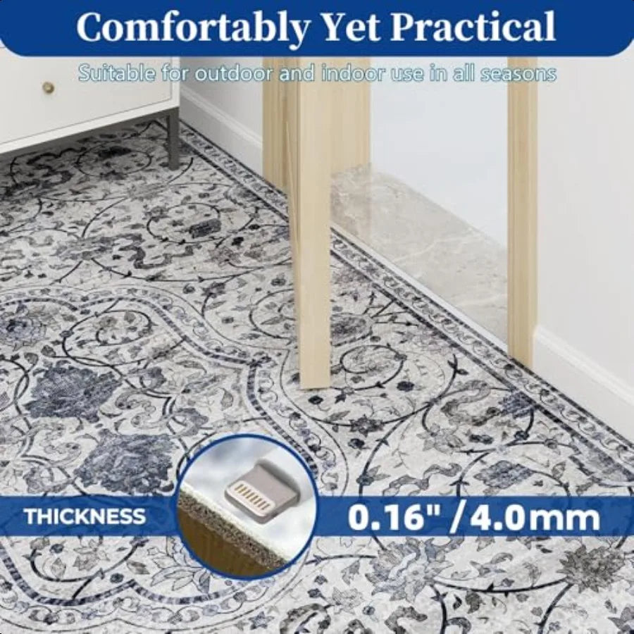 5' x 7' Waterproof Area Rug for Living Room