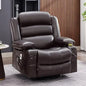 Rocker Recliner Chair with Heat and Massage,360° Swivel  with Cup Holder