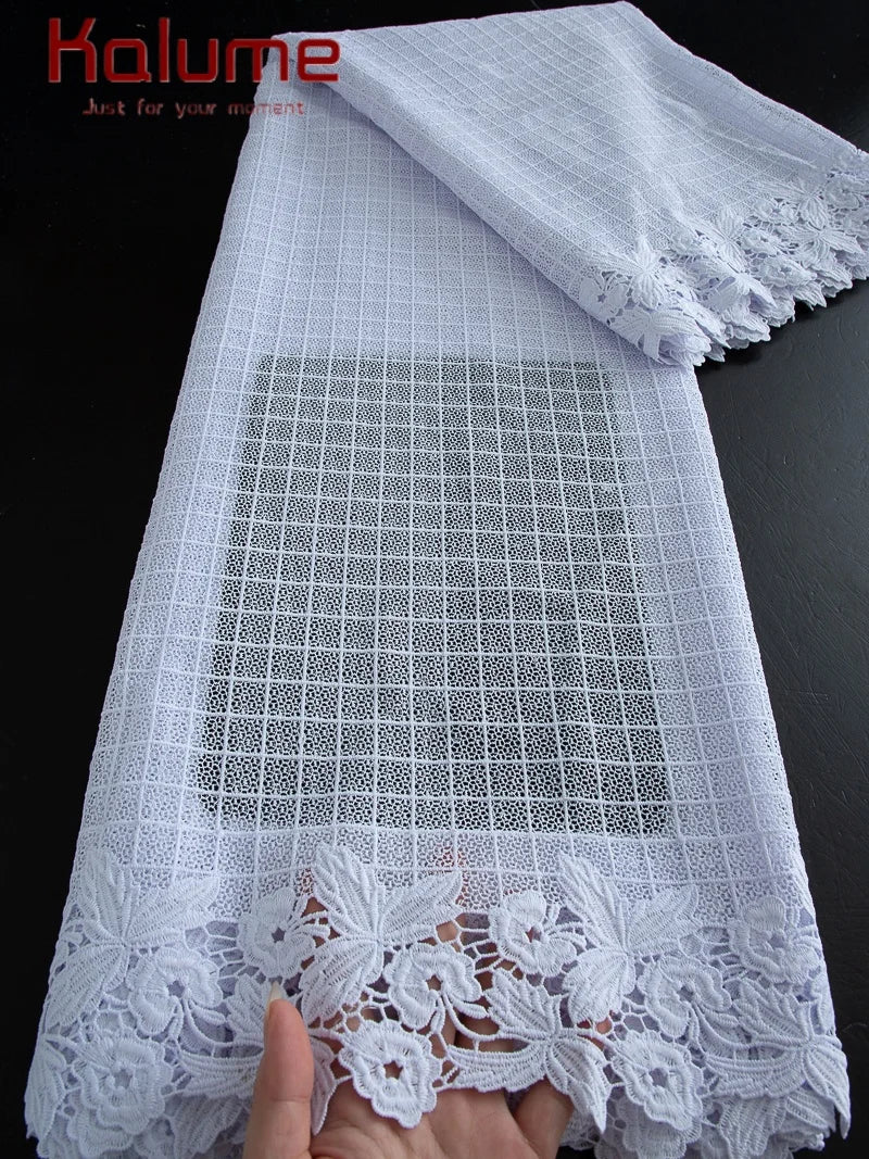 Pure White  Lace Fabric High Quality