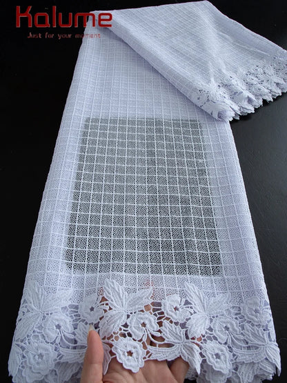 Pure White  Lace Fabric High Quality