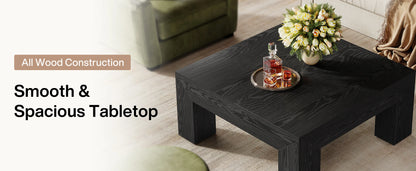 Tribesigns 39.4-Inch Square Coffee Table for Living Room, Farmhouse