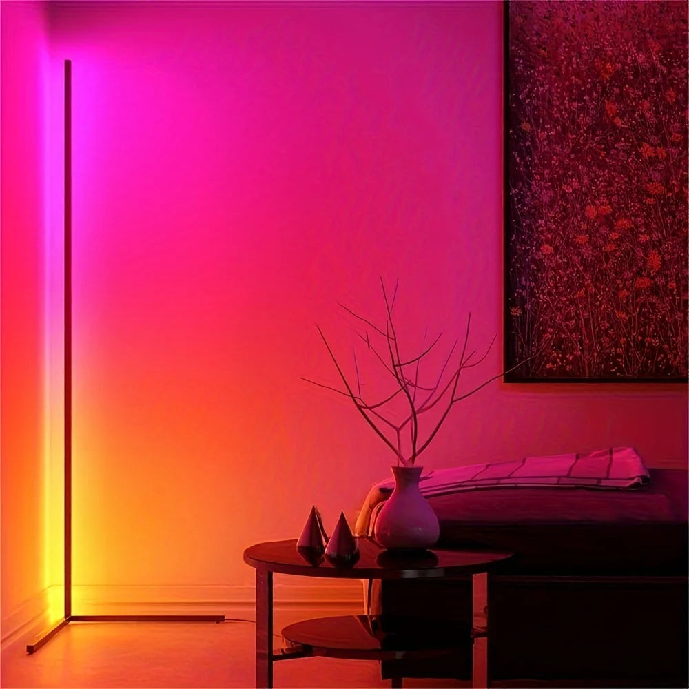 Corner Floor Lamp, 60-Inch Rgb Led Corner Lamp