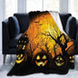 Fall Pumpkin Autumn Blanket Leaves Soft Throw
