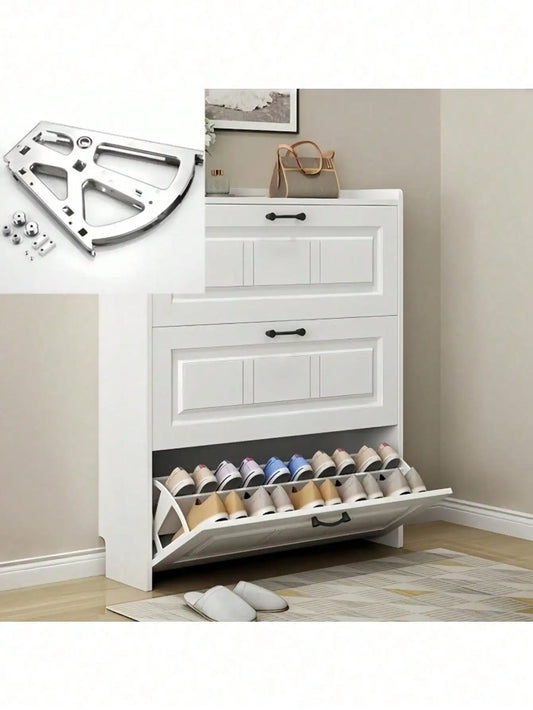 Double-Layer Rotating Shoe Cabinet  Easy Install, Durable, Space-Saving Cabinets