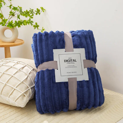 1pc Fluffy Coral Velvet Blanket