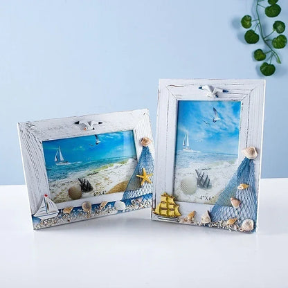 Ocean Summer Shell bird  Photo Frame