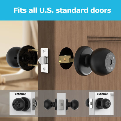 Viladepot Smart Lock Fingerprint Door Lock App Control  Electronic Touchscreen Keypad Indoor