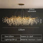 2025 Luxury Gold Crystal LED Chandeliers Living Dining  Lustre Ceiling Pendant Lamps I