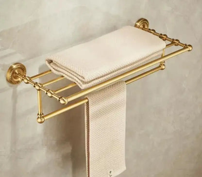 Bathroom Accessories Brass Antique Towel Rack,Paper holder Toilet Brush Holder,Towel Hanger Bath Hardware