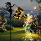 Solar Lights Outdoor Solar Watering Can Light  Waterproof Metal Hanging Lantern Fairy Garden Decor Outside