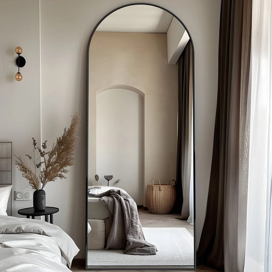 Full Length Mirror, 58"x18"  Rectangular Full Body Mirror with Stand for Bedroom, Living Room, Cloakroom