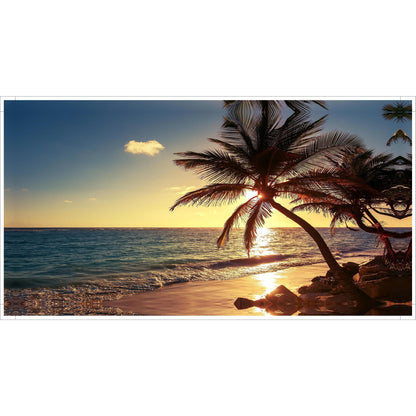 Beach Sunset Wall  Large Landscape Canvas Painting