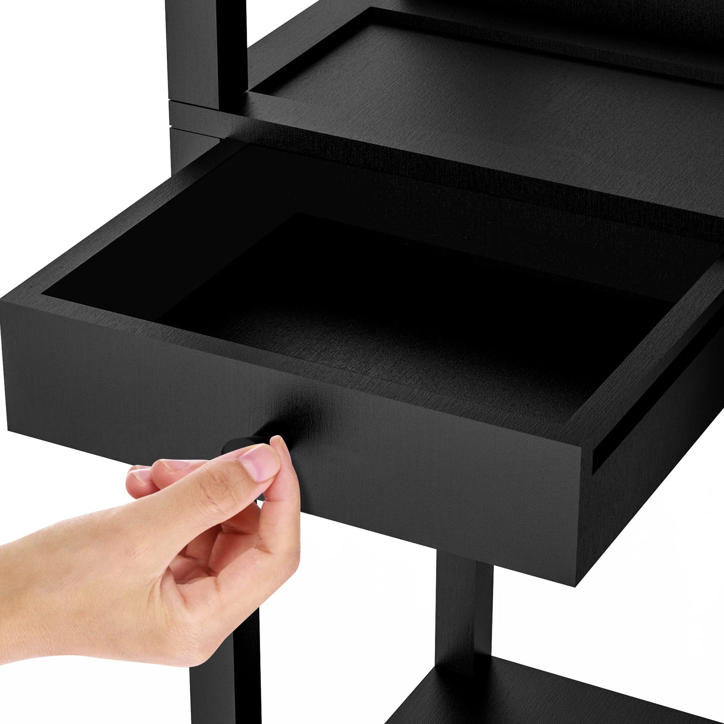 67" Column Floor Lamp with Shelves