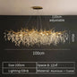2025 Luxury Gold Crystal LED Chandeliers Living Dining  Lustre Ceiling Pendant Lamps I