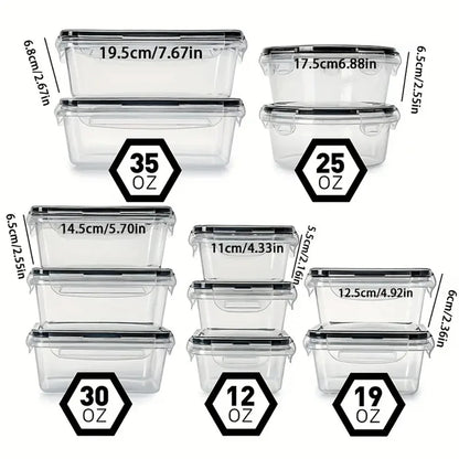 12pcs-set Food Airtight containers  BPA Free