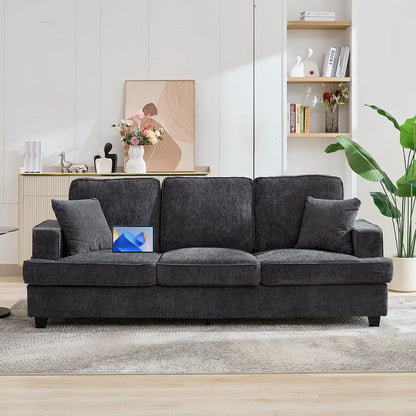 Couches for Living Room, 89 inch Cloud Couch Sofa in Chenile with Extra Comfy Soft Deep Seats,
