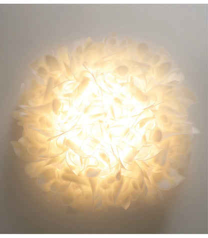 Exquisite Leaves Dimmable LED Ceiling Lights White Remote Control