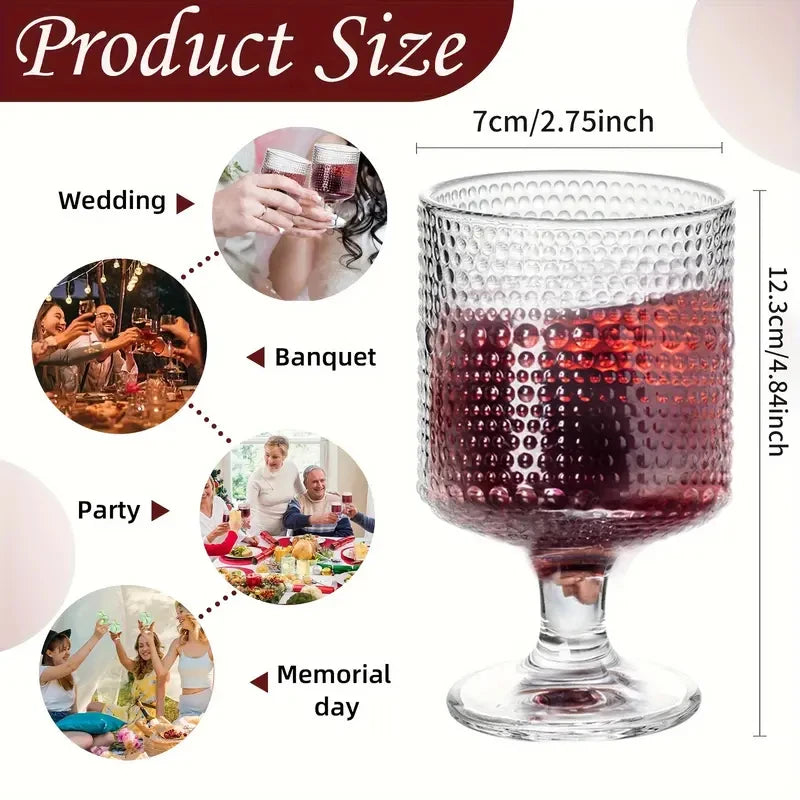 8PCS/Set Vintage Wine Drinking Goblet
