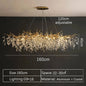 2025 Luxury Gold Crystal LED Chandeliers Living Dining  Lustre Ceiling Pendant Lamps I