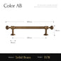 Santaya Brushed Antique Brass Handles Luxury Furniture Hardware