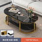 Minimalist Storage Oval  Modern Design Coffee Table