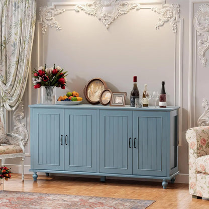 Buffet Cabinet with Storage,  4 Doors,Sideboard Buffet Cabinet for Dinning