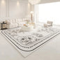 American Retro Carpets for Living Room Thick  Decor Flower Pattern Carpet