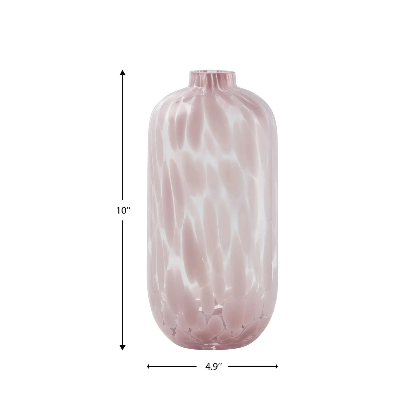 Blush Pink Painted Narrow Vase