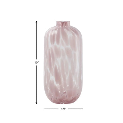 Blush Pink Painted Narrow Vase