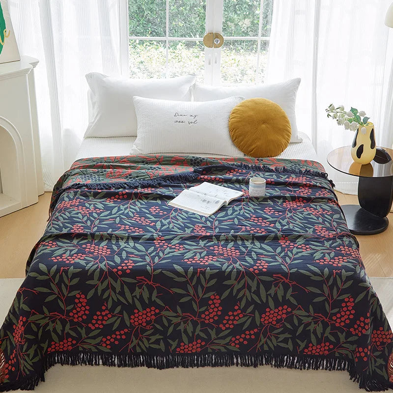 Nordic throw blanket for beds