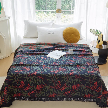 Nordic throw blanket for beds
